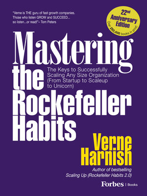 cover image of Mastering the Rockefeller Habits (22nd Anniversary Edition)